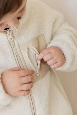 Ezra Sherpa Jacket-Natural