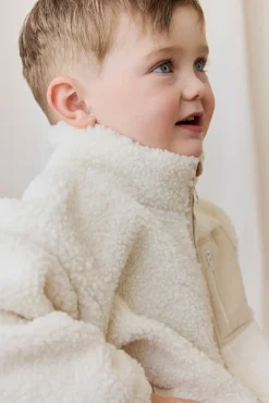 Ezra Sherpa Jacket-Natural