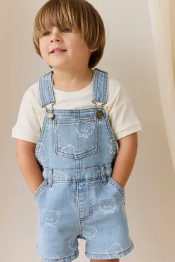 Fenix Short Overalls - Bowie Bear Denim