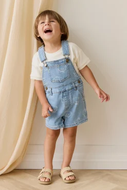 Fenix Short Overalls - Bowie Bear Denim