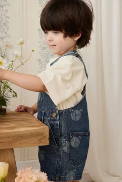 Fenix Short Overall - Teddy Face Denim