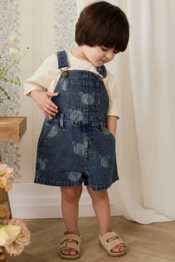 Fenix Short Overall - Teddy Face Denim