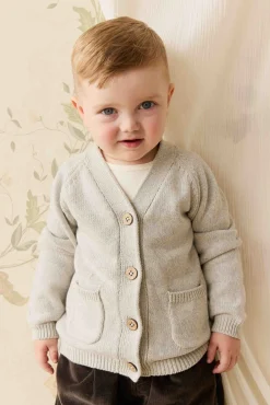 Franco Cardigan - Light Grey Marle