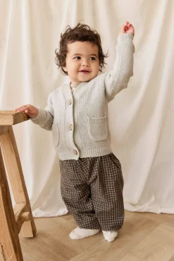 Franco Cardigan - Light Grey Marle