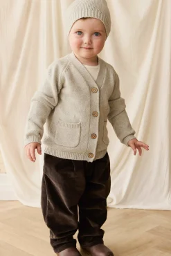 Franco Cardigan - Light Grey Marle