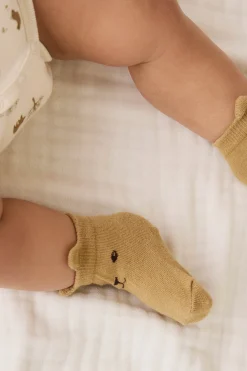 George Bear Ankle Sock - Buckwheat