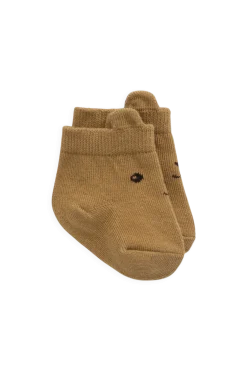 George Bear Ankle Sock - Buckwheat