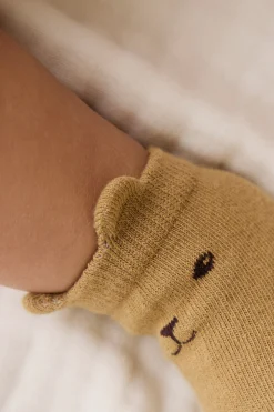 George Bear Ankle Sock - Buckwheat