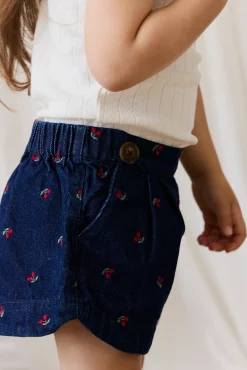 Jardine Short - Cerise Denim