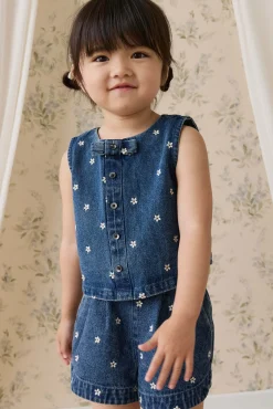 Jardine Short-Josie Floral Denim