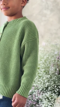 Johan Knitted Cardigan - Matcha