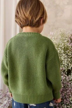 Johan Knitted Cardigan - Matcha