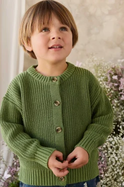 Johan Knitted Cardigan - Matcha