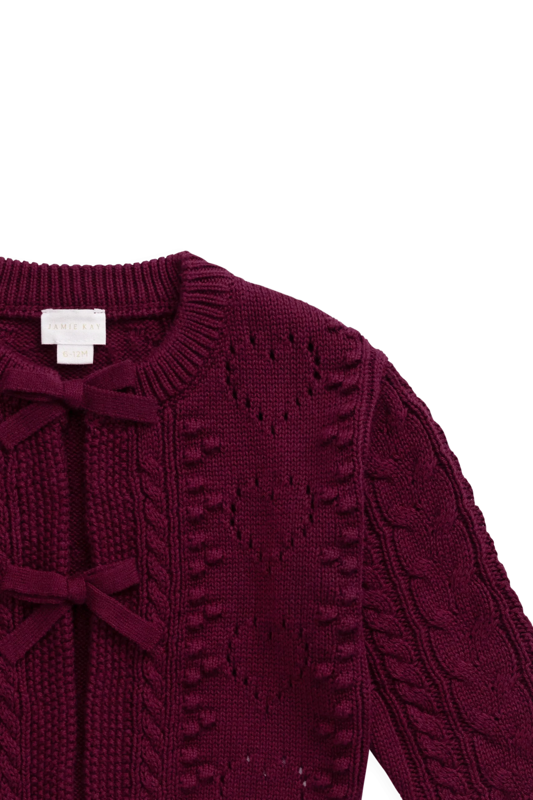 Josephine Knitted Cardigan - Mulberry Wood