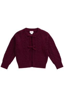 Josephine Knitted Cardigan - Mulberry Wood