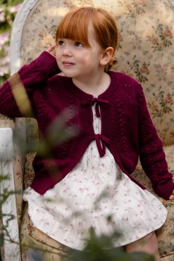 Josephine Knitted Cardigan - Mulberry Wood