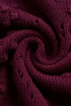 Josephine Knitted Cardigan - Mulberry Wood