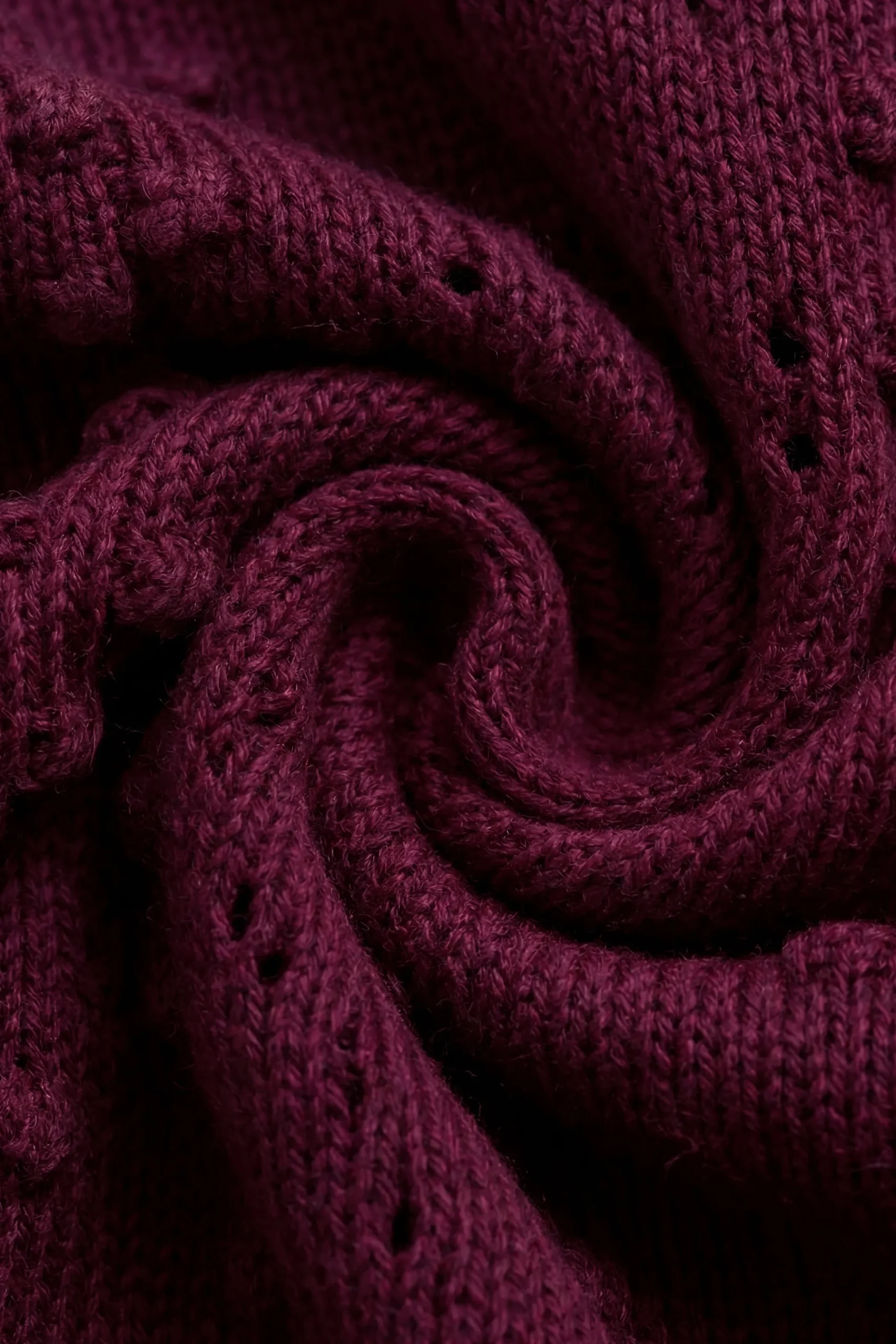 Josephine Knitted Cardigan - Mulberry Wood