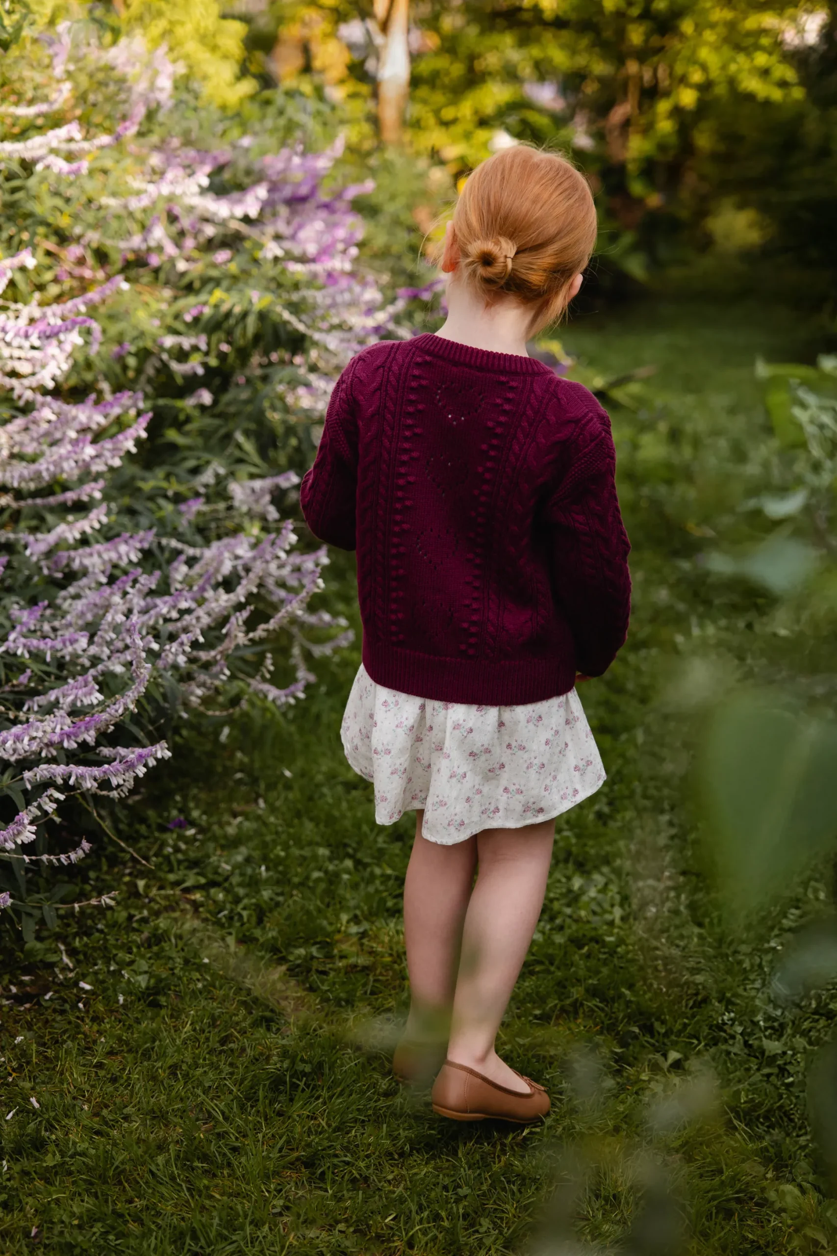Josephine Knitted Cardigan - Mulberry Wood