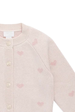 Kate Cardigan-Kate Heart Jacquard Cotton Candy