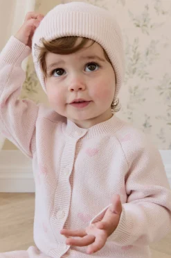 Kate Cardigan-Kate Heart Jacquard Cotton Candy