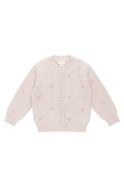 Kate Cardigan-Kate Heart Jacquard Cotton Candy