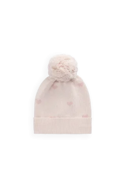 Kate Hat-Kate Heart Jacquard Cotton Candy
