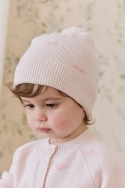 Kate Hat-Kate Heart Jacquard Cotton Candy