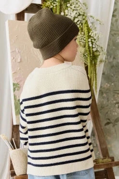 Lawrence Knit Jumper - Lawrence Stripe Cloud/Eclipse