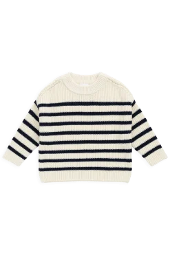 Lawrence Knit Jumper - Lawrence Stripe Cloud/Eclipse