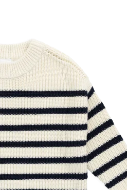 Lawrence Knit Jumper - Lawrence Stripe Cloud/Eclipse