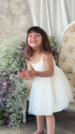 Leonie Dress - Parchment