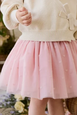 Lottie Skirt - Petite Heart Carnation