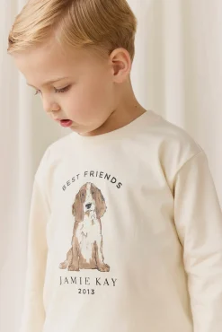 Marshall Long Sleeve Top - Parchment Best Friends