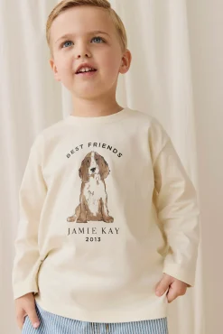 Marshall Long Sleeve Top - Parchment Best Friends