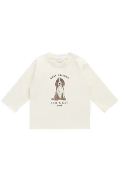 Marshall Long Sleeve Top - Parchment Best Friends