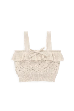 Melanie Top - Light Oatmeal Marle