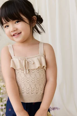 Melanie Top - Light Oatmeal Marle