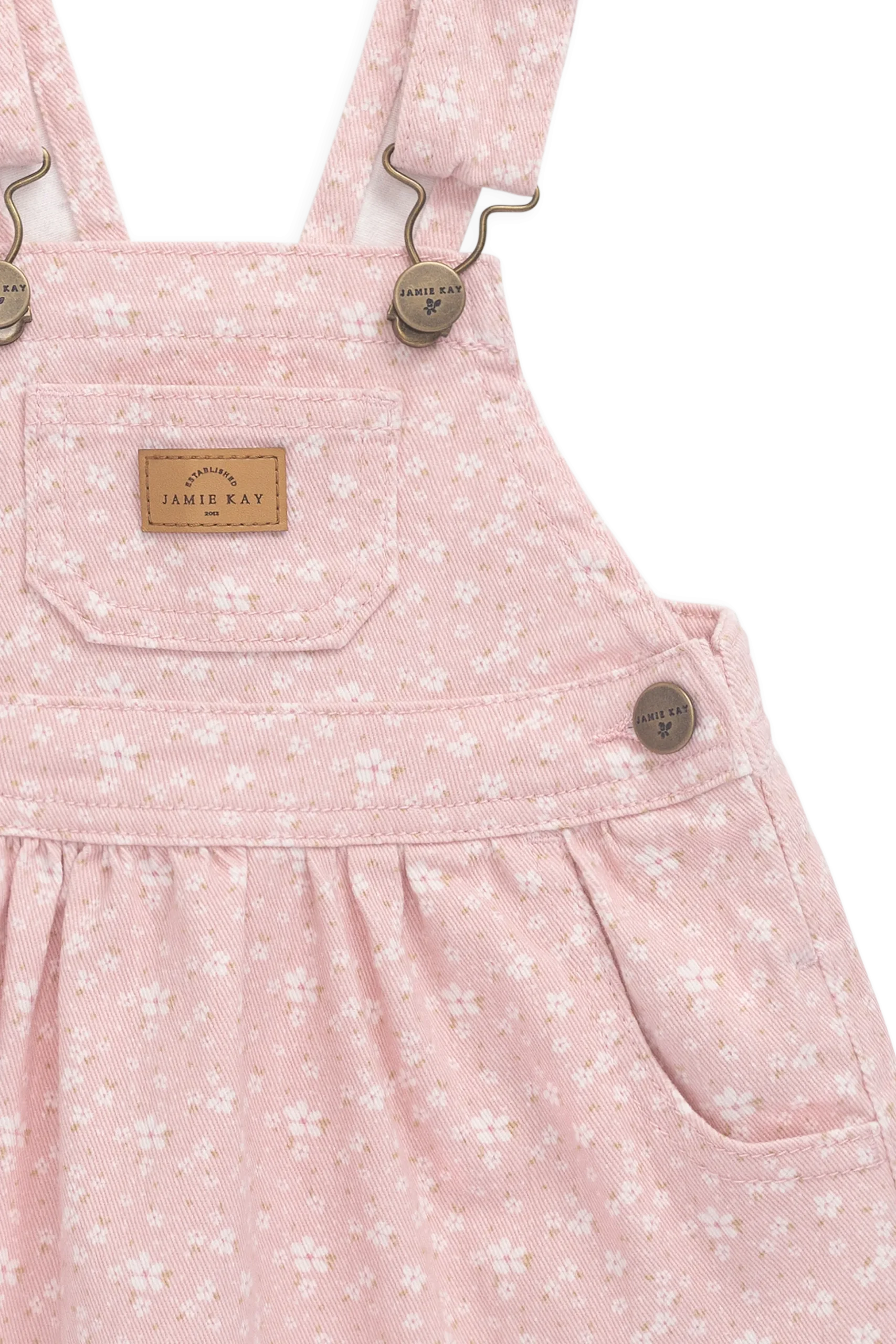 Norah Overall Dress-Paula Powder