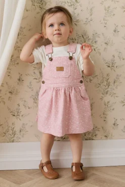 Norah Overall Dress-Paula Powder