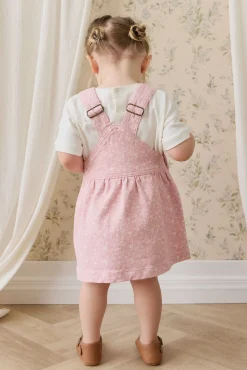 Norah Overall Dress-Paula Powder