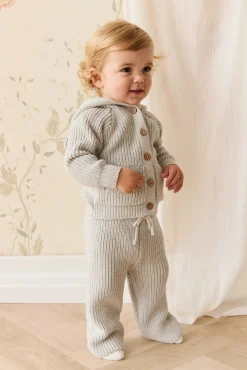 OG Bear Knit - Light Grey Marle