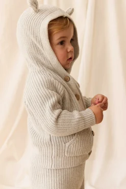 OG Bear Knit - Light Grey Marle