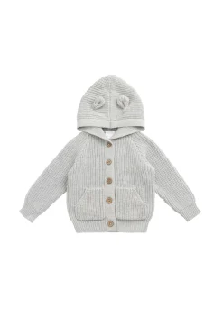 OG Bear Knit - Light Grey Marle