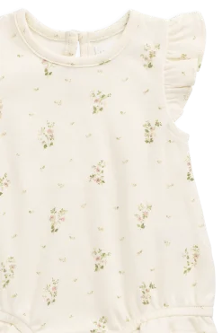 Organic Cotton Adrienne Playsuit - Josepha Egret Small