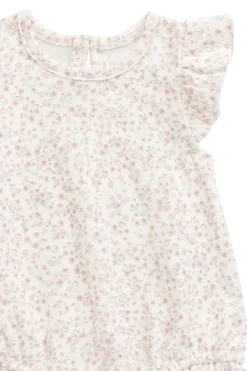 Organic Cotton Adrienne Playsuit - Posy Milk