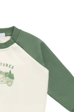 Organic Cotton Alden Sweatshirt - Adventure Buggy Snow Pea