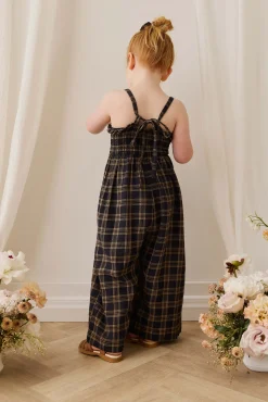 Organic Cotton Arabella Jumpsuit - Woodland Check