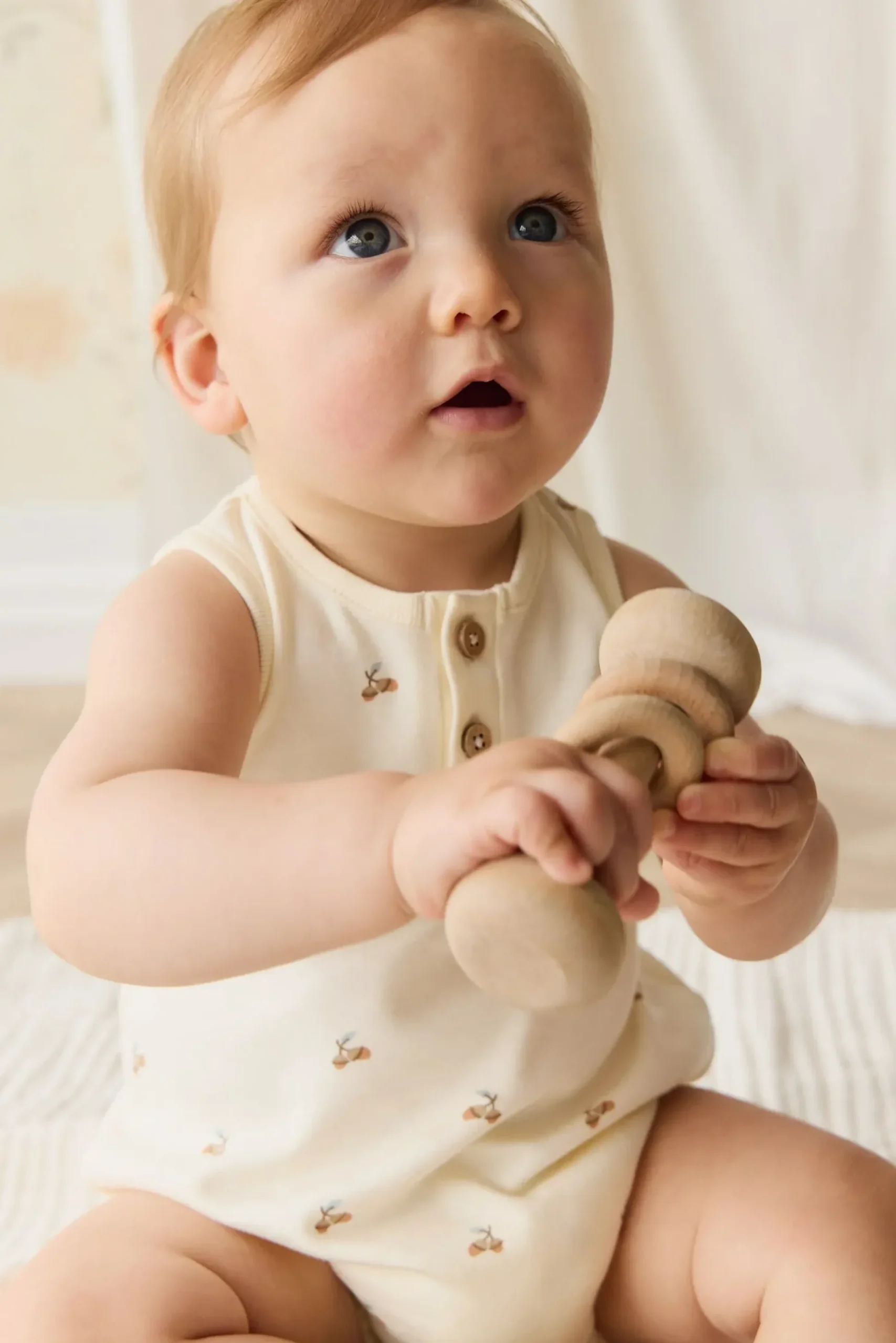 Organic Cotton Archie Playsuit - Forest Night Acorns