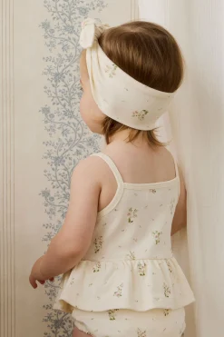 Organic Cotton Astra Playsuit - Josepha Egret Small
